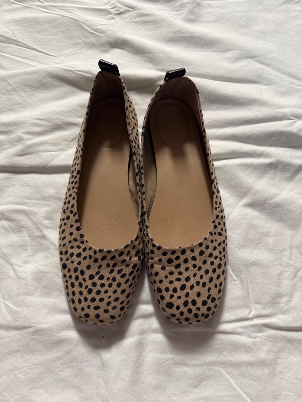 Universal Thread Leopard Print Ballet Flats in Tan and Black
